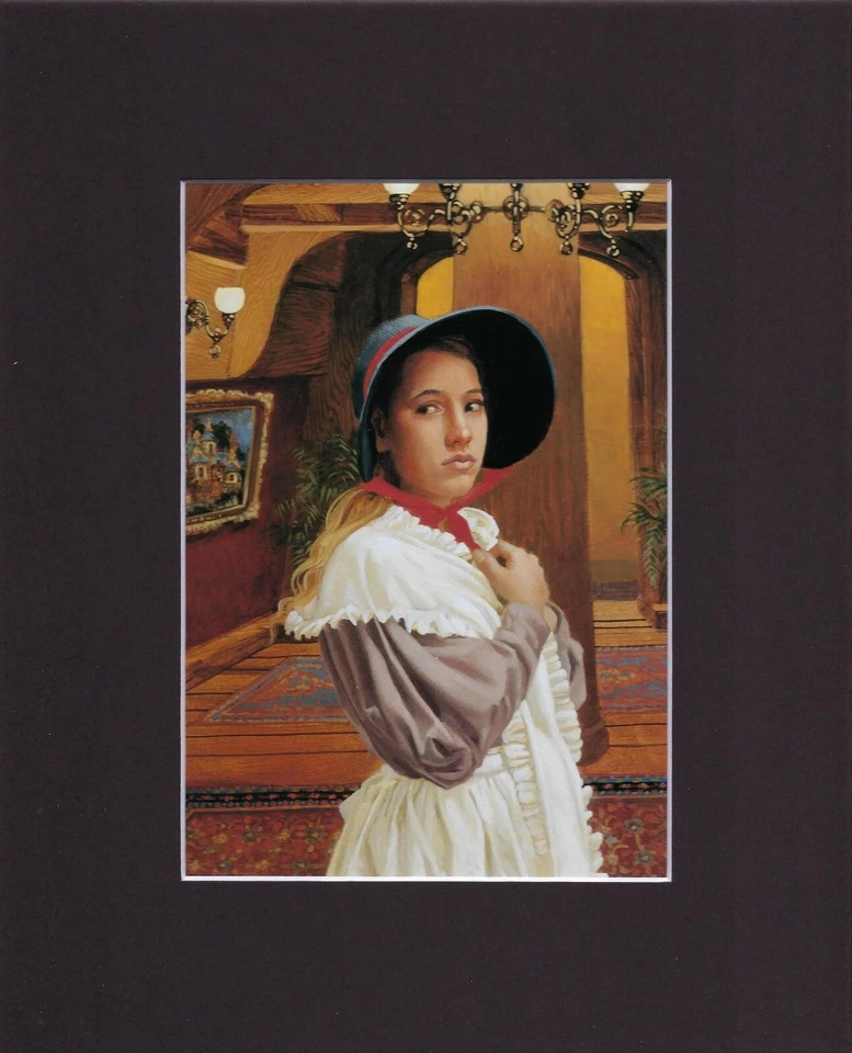 8X10" Matted Print Art fits James C Christensen, Voyage of Basset: Miranda, Ship - Image 1 of 1