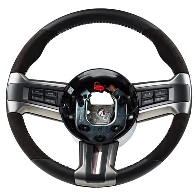 2010-2014 Ford Mustang Shelby GT500 Steering Wheel Black Leather OEM CR3Z3600AB - Image 1 of 4