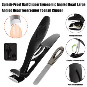 Neu Ergonomischer Nagelknipser Für Senioren Premium Zehennagel Aus Stahl DE - Picture 1 of 28