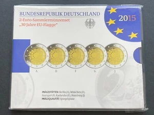S3-132)) BRD 2 Euro Set 2015 PP, 30 Jahre EU Flagge, versiegelt - Bild 1 von 1