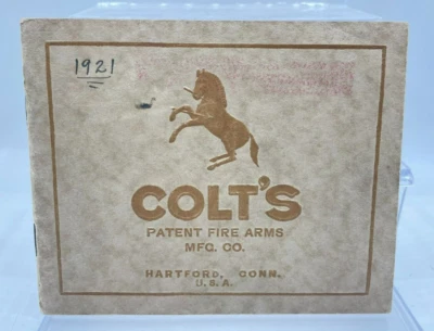 1919 Colt's Patent Fire Arms Mfg. Co. Catalog Rare Vintage Original!! - Image 1 of 4