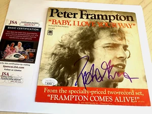Portada de álbum de 45 discos firmada por Peter Frampton - autenticada por JSA - Imagen 1 de 2