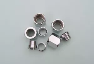 Lowrider Hydraulics acero inoxidable línea dura #8 tuercas y manguitos 4 cada uno, todo cromado - Imagen 1 de 2