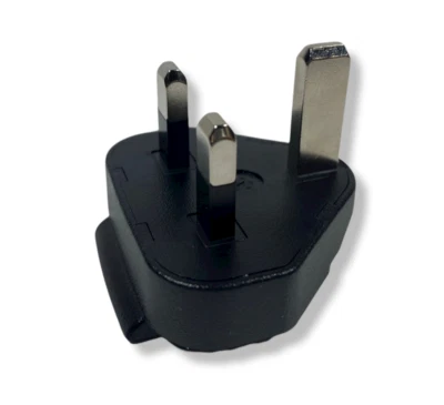 BlackBerry UK Adaptor Charger Plug Clip 3-prong (ASY-03746-001) - Black - Image 1 of 4