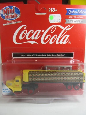 Classic Metal Works USA 1:87 Bianco WC22 Con Rimorchio Per Bevande Coca Cola - Immagine 1 di 4
