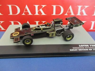Die cast 1/43 Modellino Auto F1 Lotus 72D Great Britain GP 1972 E. Fittipaldi - Immagine 1 di 4