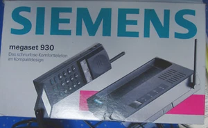 Siemens megaset 930 schnurloses Komforttelefon in OVP Netzteil achatanthrazit - Bild 1 von 7