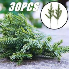 30Pcs Artificial Plants Pine Branches Xmas Wreath Christmas Decor Garland ' F8S1