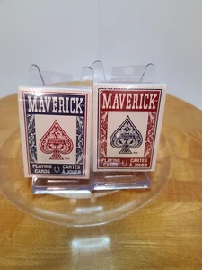 NEW MAVERICK Playing Cards Sealed ~2 Decks ~Red & Blue - Picture 1 of 2