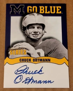 TK Legacy Michigan Wolverines MGB12 Chuck Ortmann Autogramm - Bild 1 von 2