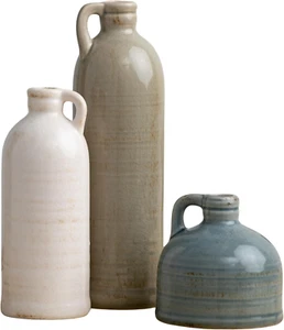 Ceramic Jug Vase Set, Farmhouse Decor, Kitchen, Bedroom, Office, Living Room, Ba - Picture 1 of 12