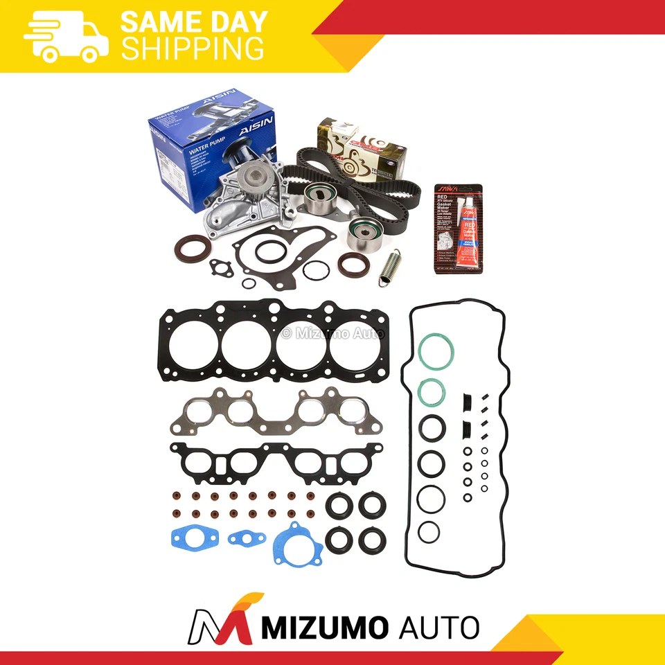 Juego de juntas de culata Kit de correa de distribución AISIN bomba de agua apta para 97-01 Toyota 2.2 5SFE Foto 1 de 4