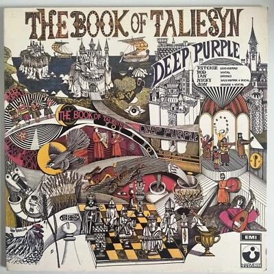 DEEP PURPLE THE BOOK OF TALIESYN VINYL LP HARVEST UK A-1G/B-1G 3RD PRESS EX/EX - Image 1 of 4