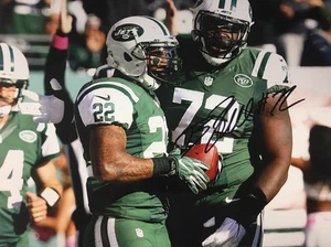 Brandon Shell OL NEW YORK JETS FOTO AUTOGRAFATA 8X10 NFL COA - Foto 1 di 2