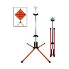 Dicke Dual Spring Construction Sign Stand For Rigid Signs Portatable STF18RGB