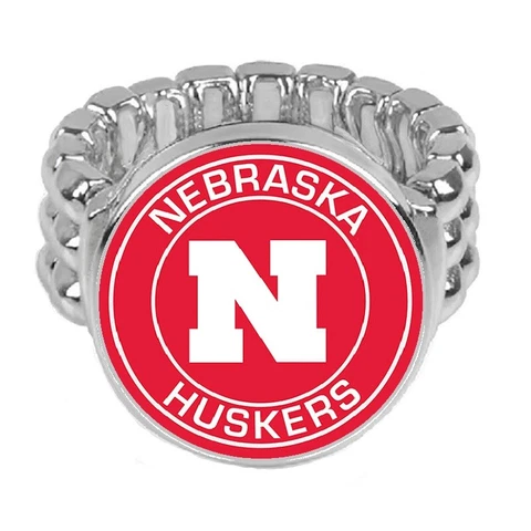 Universitty Nebraska Cornhuskers Gift Mens Womens College State Ring Fits All D2 Cover