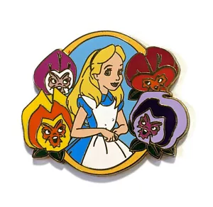 2007 Alice in Wonderland With Four Talking Flowers Disney Pin #57436 Rare HTF - Picture 1 of 2