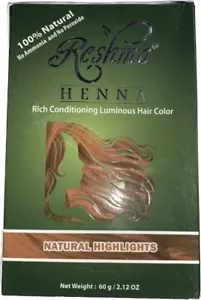 Reshma Henna 100% Natural Highlights Hair Color Condition Semi Permanent Color - Picture 1 of 2
