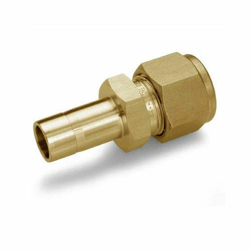1/4" Tube x 1/2" Tube Stub Brass Reducer Fitting Ham-Let  767LTB1/4X1/2 - Image 1 of 1