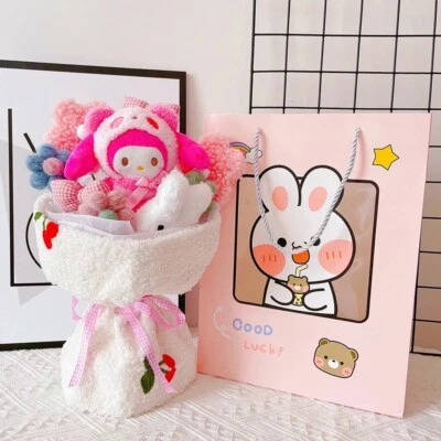 Hello Kitty Flower Toy Sanrio Bouquet Gift Box | cute gift | bag + light - Image 1 of 3