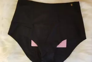 VICTORIA'S SECRET NO SHOW HIGH WAIST BRIEF PANTY XL BLACK VS GOLD LOGO NWT - Picture 1 of 12