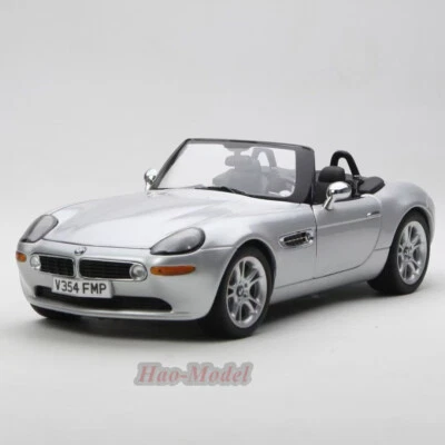 1:18 BMW Z8 Convertible Sports Car Model Alloy Diecast Hobby Ornaments Silver - Immagine 1 di 4