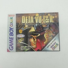 GAME BOY GAMEBOY COLOR NOTICE MANUAL INSTRUCTION BOOKLET DEJA VU I&II DMG-EUR