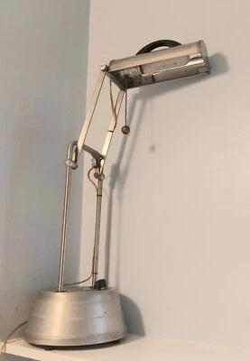 Lámpara de sol vintage años 50 convertida en lámpara de escritorio de trabajo. Mcm Foto 1 de 4