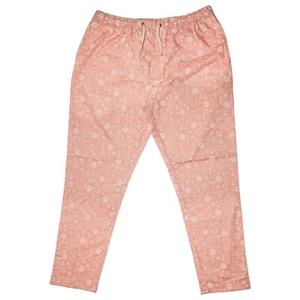 Mens Joggers Drawstring Pants Pink Abstract Geometric Harem Casual Chinos Large - Picture 1 of 6