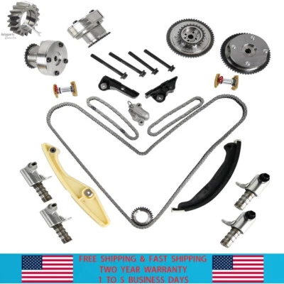 For Ford F-150 Taurus 3.5L Lincoln 3.7L Timing Chain Kit Cam Phaser VVT Gears - Image 1 of 4
