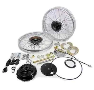 Passend für Royal Enfield Vordere Hintere Halb Breite Felge + Bremse Komplettset - Bild 1 von 3