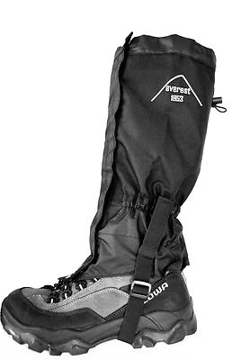 Gaiter Gamaschen everest1953 Outdoor Beinlinge schwarz Wasserdicht 10.000 mm