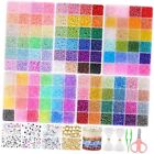  13000pcs+ Seed Beads for Jewelry Making, 5 Types 120 Colors Small Glass 4mm
