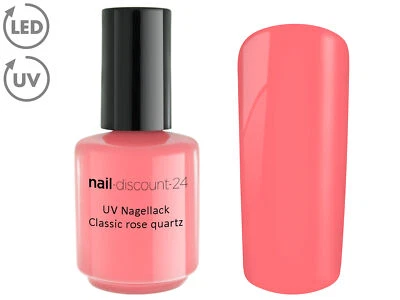 UV Polishgel ROSE QUARTZ 15ml Design Nagel Lack Soak Off LED Gel Farb Nail Rosa - Bild 1 von 3