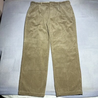 Polo by Ralph Lauren Brown Corduroy Pleated Andrew Pants Men’s Size 39x31.5** - Image 1 of 4