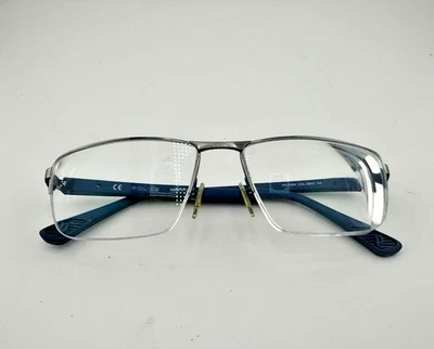 Monturas de gafas de media montura POLICE VPLF5K Col 08M3 azul real/gris 57-17-145 Foto 1 de 4