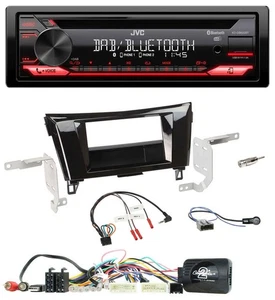 JVC CD DAB USB Bluetooth Lenkrad Autoradio für Nissan Qashqai X-Trail 14-17 24 P - Bild 1 von 10