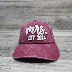 Gorra de boda Mis Established 2024 para mujer adulta ajustable con tirantes - Imagen 1 de 5