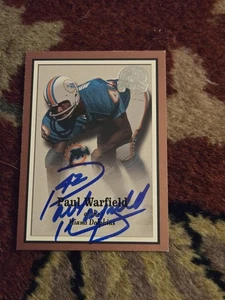 2000 Fleer Greats Of Game Paul Warfield #69 Autograph HOF DOLPHINS 17-0 SEASON - Picture 1 of 2