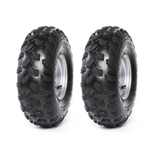 2PC 19x7.00- 8" 19x7-8 Tyre 4 Bolt Rim 110mm Wheel 19x700-8 ATV Qud Lawn Mower - Picture 1 of 6