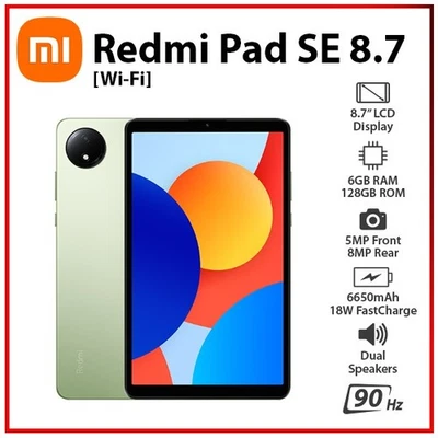 NEW Xiaomi Redmi Pad SE 8.7 GREEN 6GB+128GB Octa Core Android PC Tablet (Wi-Fi) - Bild 1 von 4