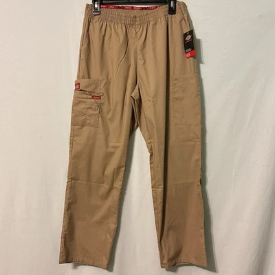 New With Tags Dickies Women’s Scrub Pants Khaki Medium P Elastic Pockets EDS - Image 1 of 4