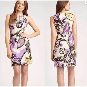 Kate Spade Keiran Dress Hydrangea Moroccan Paisley Cotton Sheath Women Sz 2 - Picture 1 of 8