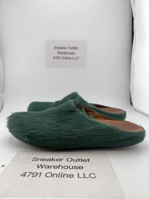 Sabots para mujer Marni pelo de becerro verde bosque EU 39 usados con caja SBMS004601 Foto 1 de 4