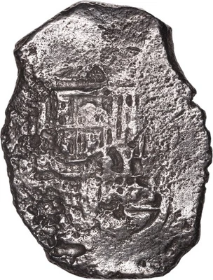 Concepcion Shipwreck (1641) MEXICO Mexico City Silver Cob 8 Reales with COA 1075 - Image 1 of 4