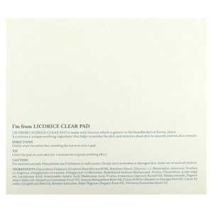I'M FROM Licorice Clear Pad 60ea - Picture 1 of 3