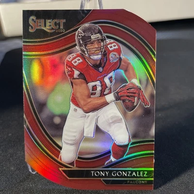 Panini Select 2020 - nivel de campo Tony Gonzalez #334 rojo Prizm troquelado Foto 1 de 2