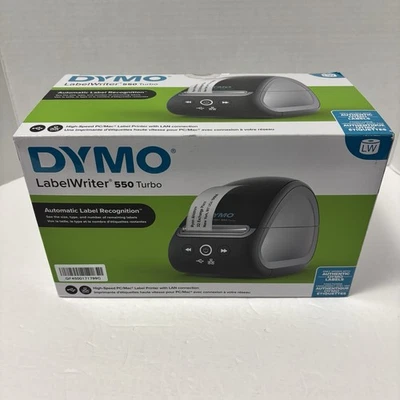 NEW Dymo LabelWriter 550 Turbo Label Printer Maker for PC and MAC Lan Connection - Image 1 of 4
