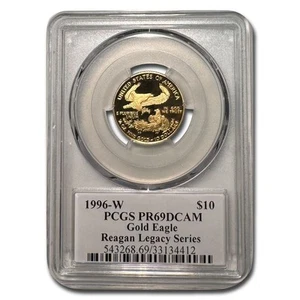 1996-W 1/4 oz Proof American Gold Eagle PR-69 PCGS (Reagan) - Picture 1 of 3