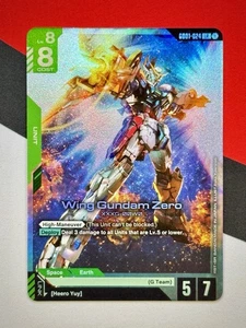 Wing Gundam Zero GD01-024 Newtype Rising Gundam Card Game TCG NM LR Foil - Picture 1 of 2